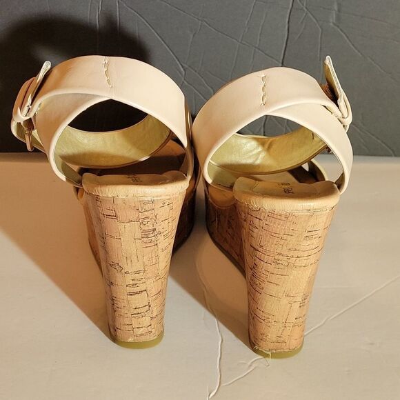 SEVEN DIALS  ANKLE STRAP OPEN TOE WEDGE STYLE HEEL SANDAL G1 - Picture 9 of 14